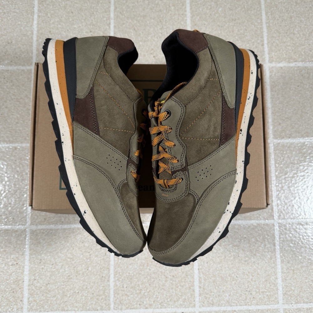 L.L.Bean Katahdin 2 Sneakers, Suede, Mens size 11.5(D) Olive Green